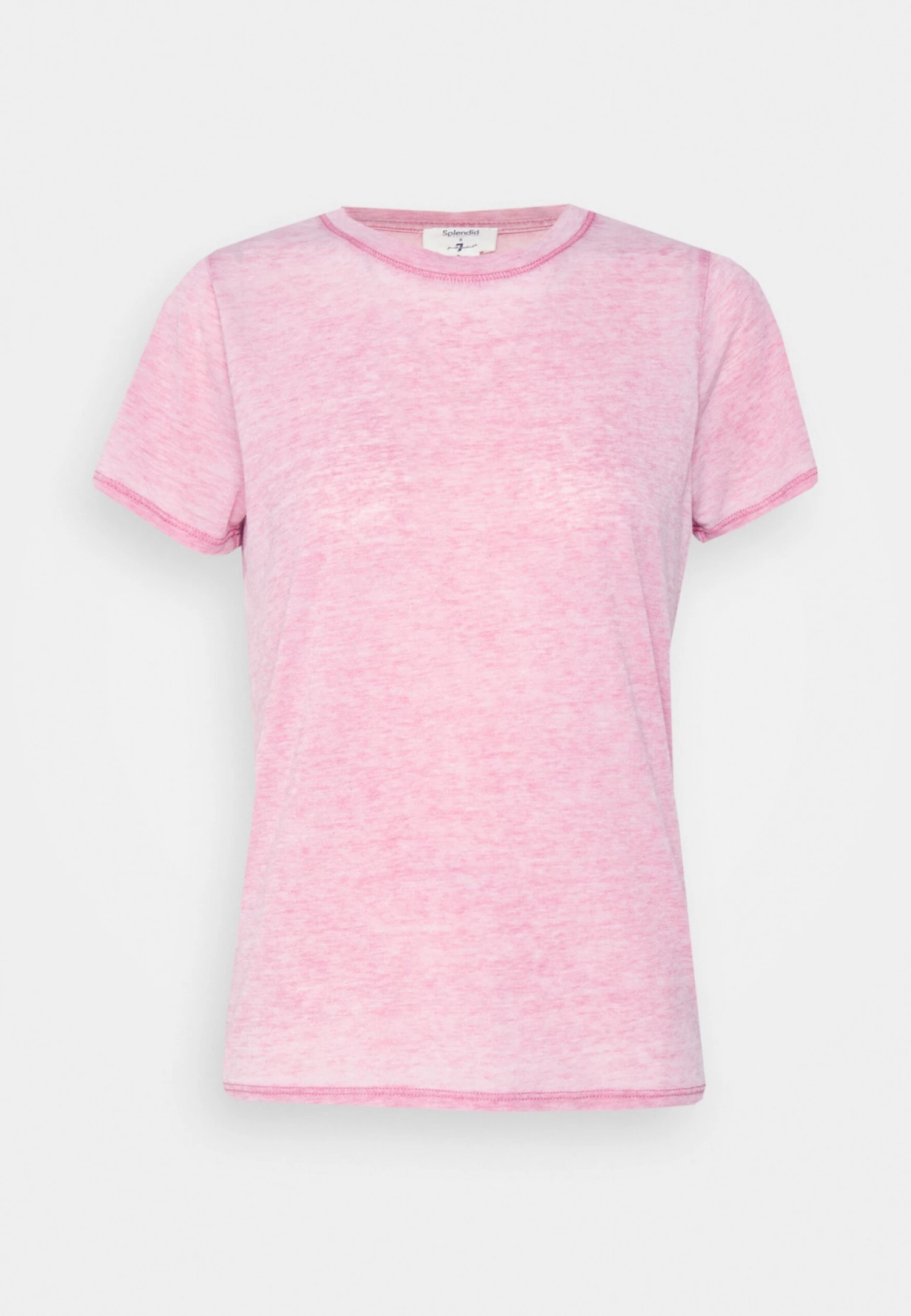7 For All Mankind Lcrewneck - T-Shirt Basique - Pink 4 7 For All Mankind Lcrewneck - T-Shirt Basique - Pink – Image 4