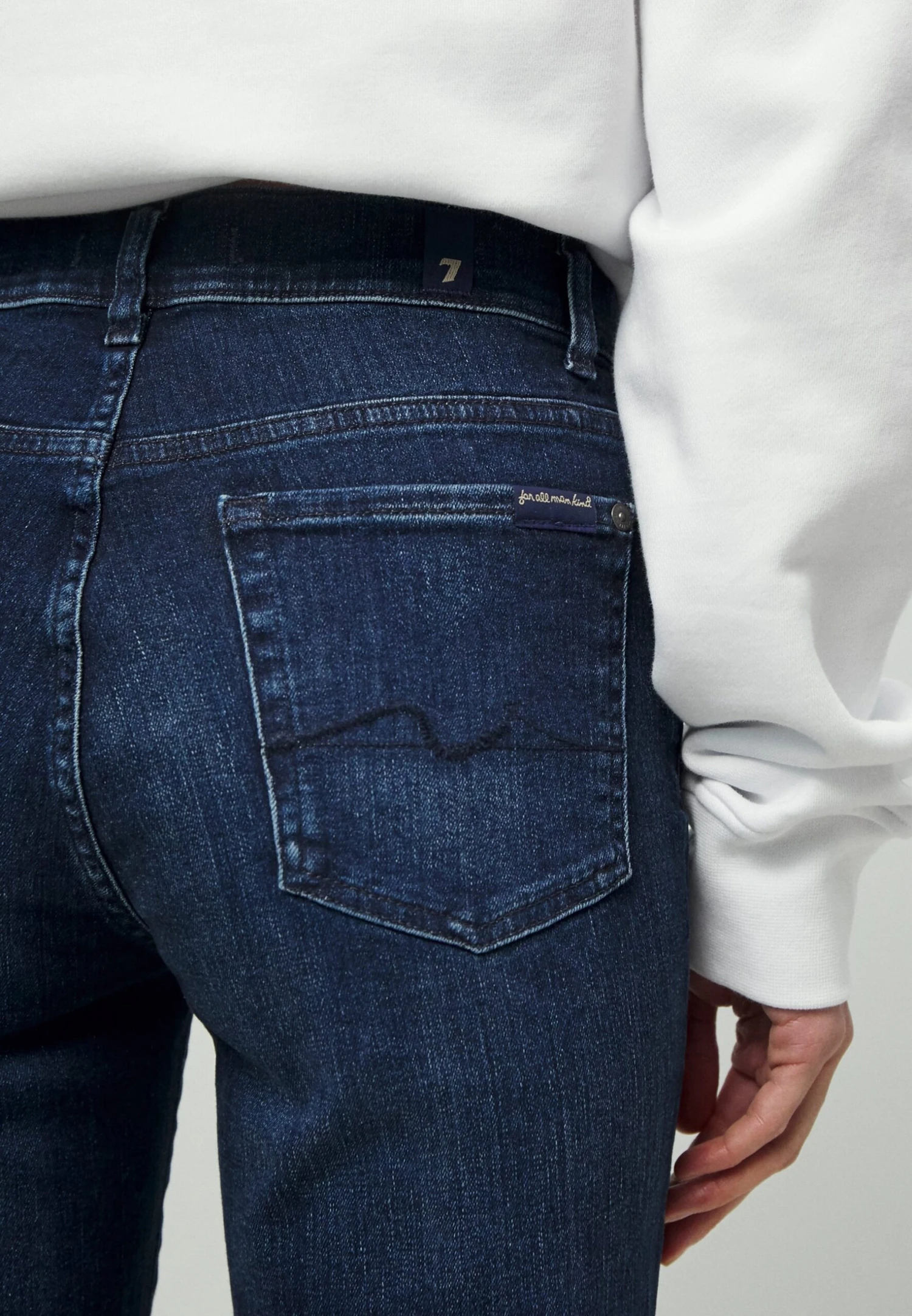 7 For All Mankind The Crop Soho - Jean Droit - Dark Blue 6 7 For All Mankind The Crop Soho - Jean Droit - Dark Blue – Image 6