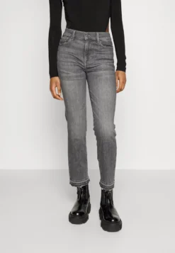 7 For All Mankind The Crop Soho - Jean Droit - Grey