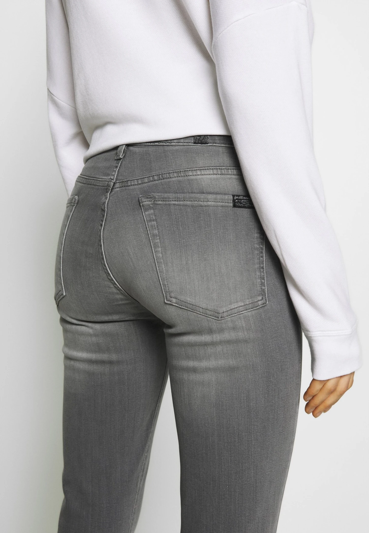 7 For All Mankind Illusion Luxe Bliss - Jeans Skinny - Grey 6 7 For All Mankind Illusion Luxe Bliss - Jeans Skinny - Grey – Image 6