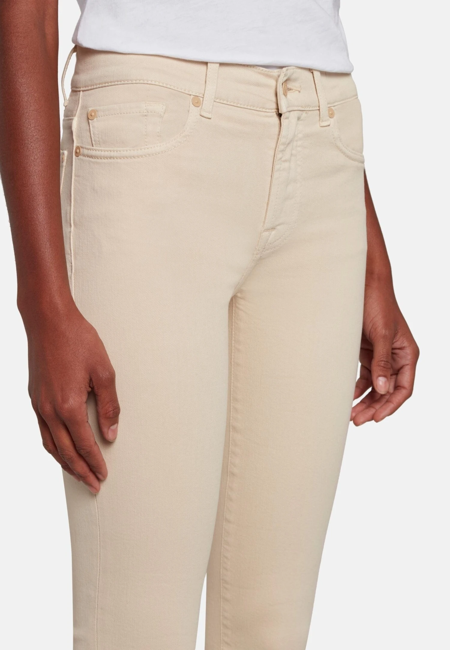 7 For All Mankind Roxanne - Jean Slim - White 4 7 For All Mankind Roxanne - Jean Slim - White – Image 4