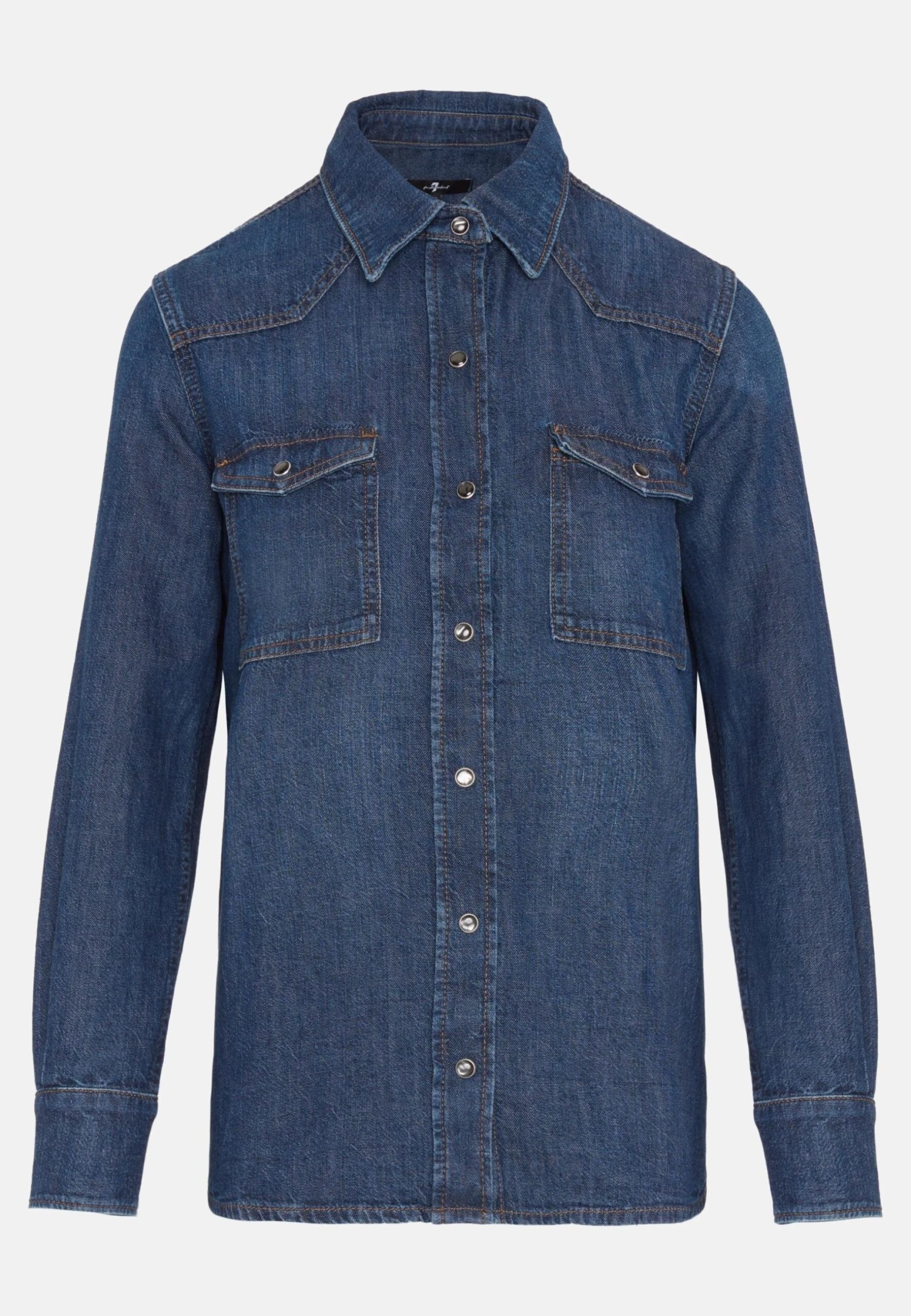 7 For All Mankind Emilia - Chemisier - Mid Blue 6 7 For All Mankind Emilia - Chemisier - Mid Blue – Image 6