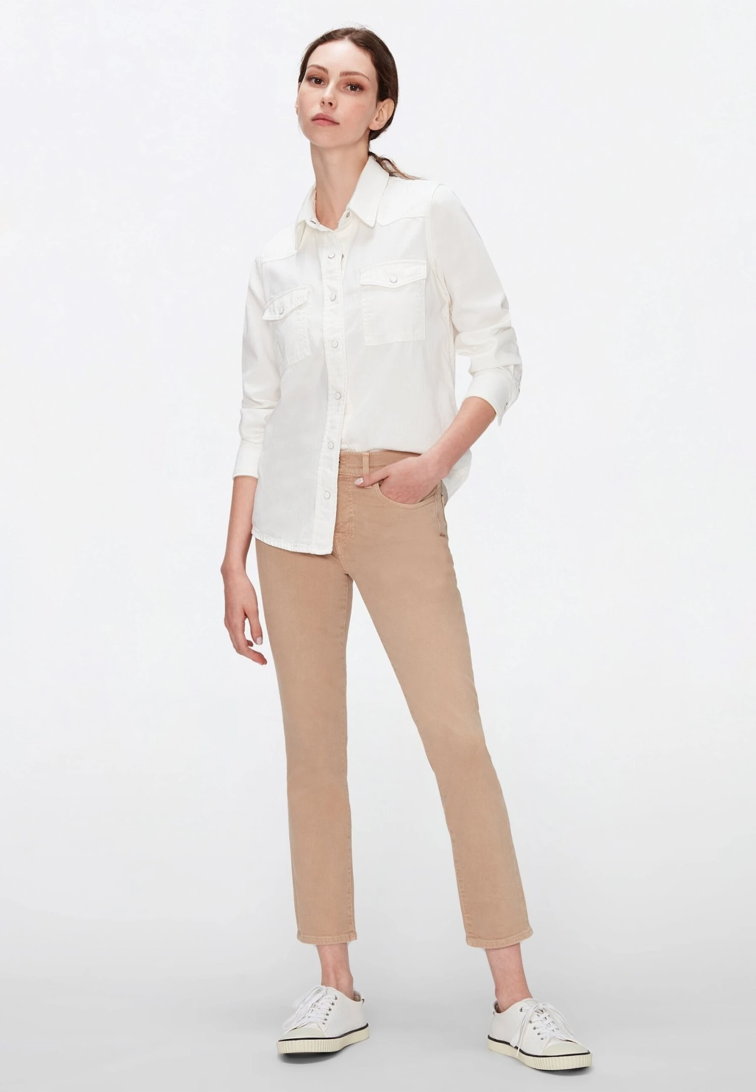 7 For All Mankind Roxanne - Jean Slim - Beige 2 7 For All Mankind Roxanne - Jean Slim - Beige – Image 2