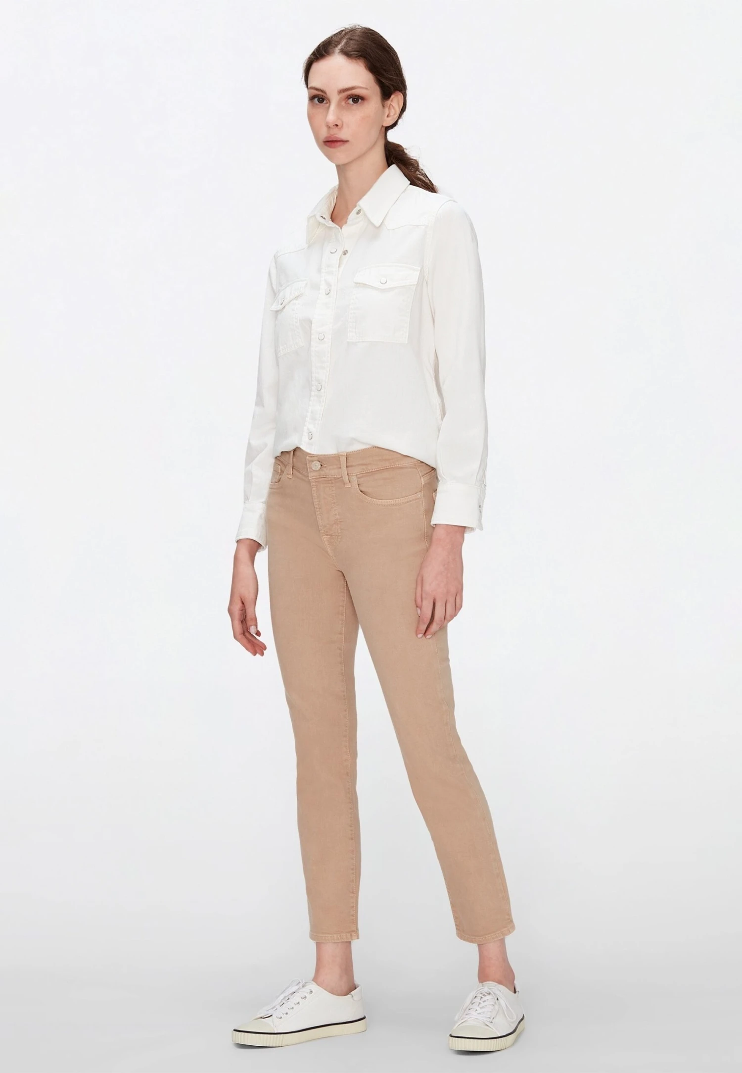 7 For All Mankind Roxanne - Jean Slim - Beige 5 7 For All Mankind Roxanne - Jean Slim - Beige – Image 5