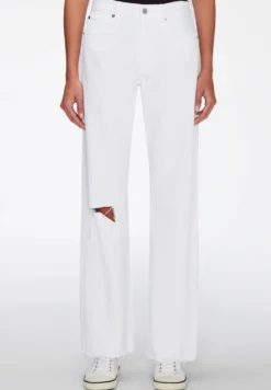 7 For All Mankind Tess Yacht - Jean Boyfriend - White