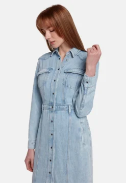 7 For All Mankind Luxe - Robe En Jean - Light Blue -7 For All Mankind 5a8217fb0a5149f7879b9c3680463de0 scaled