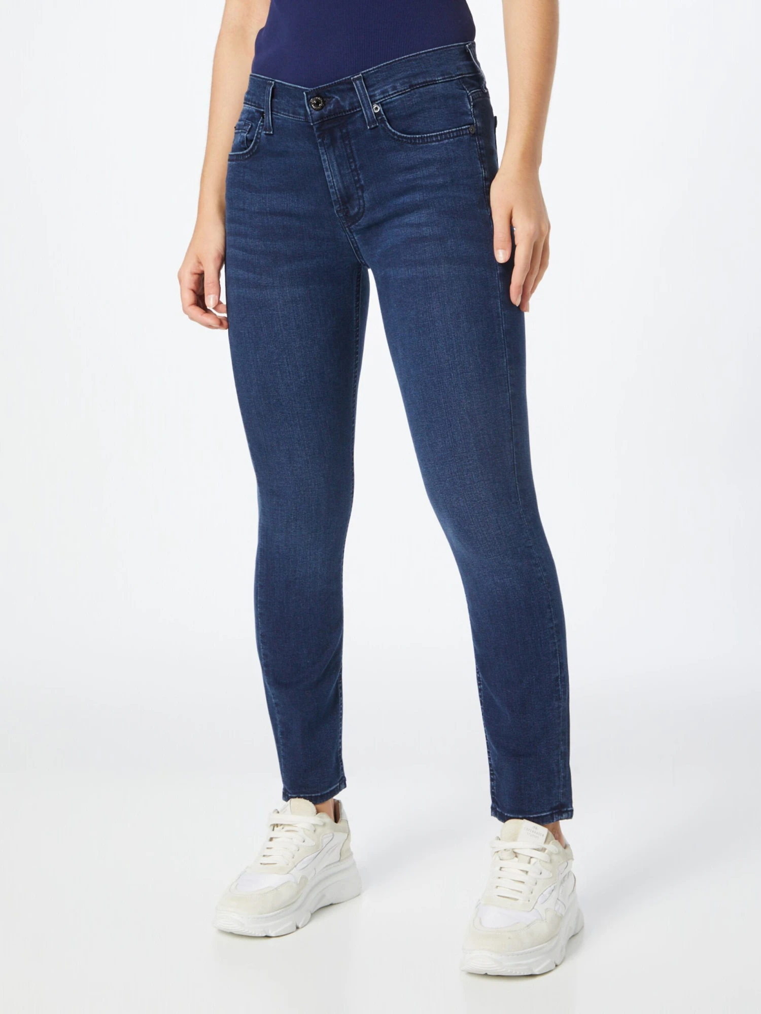7 For All Mankind Jeans Skinny Jean THE ANKLE Femme Bleu Foncé 3 7 For All Mankind Jeans Skinny Jean THE ANKLE Femme Bleu Foncé – Image 3