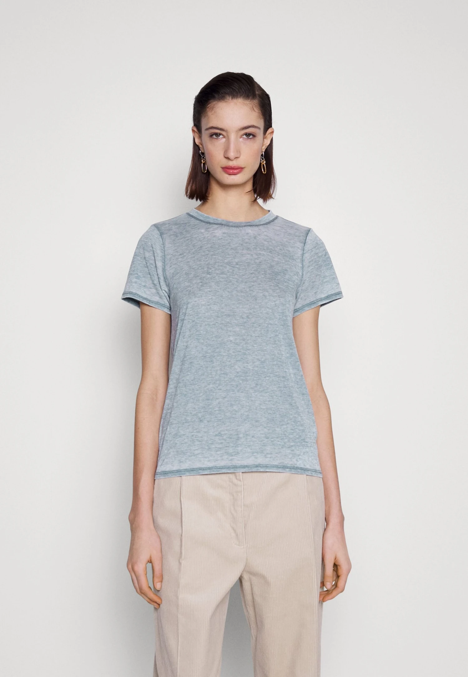 7 For All Mankind Liv Crewneck - T-Shirt Basique - Blue 1 7 For All Mankind Liv Crewneck - T-Shirt Basique - Blue