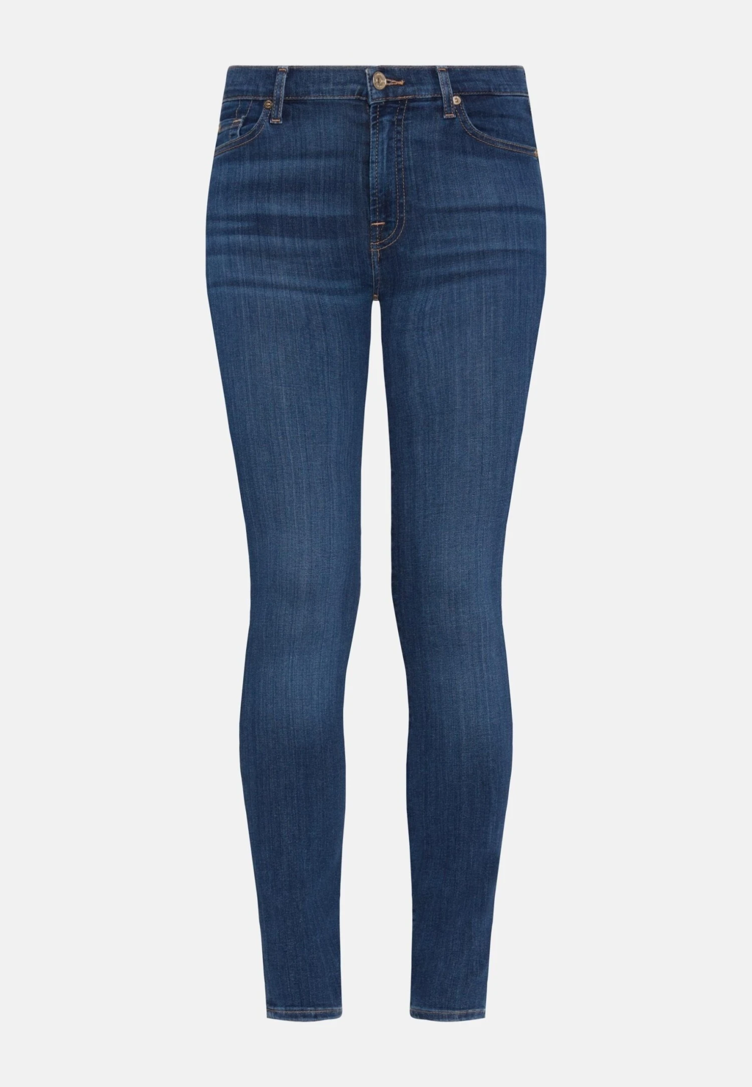7 For All Mankind Jeans Skinny - Mid Blue 6 7 For All Mankind Jeans Skinny - Mid Blue – Image 6