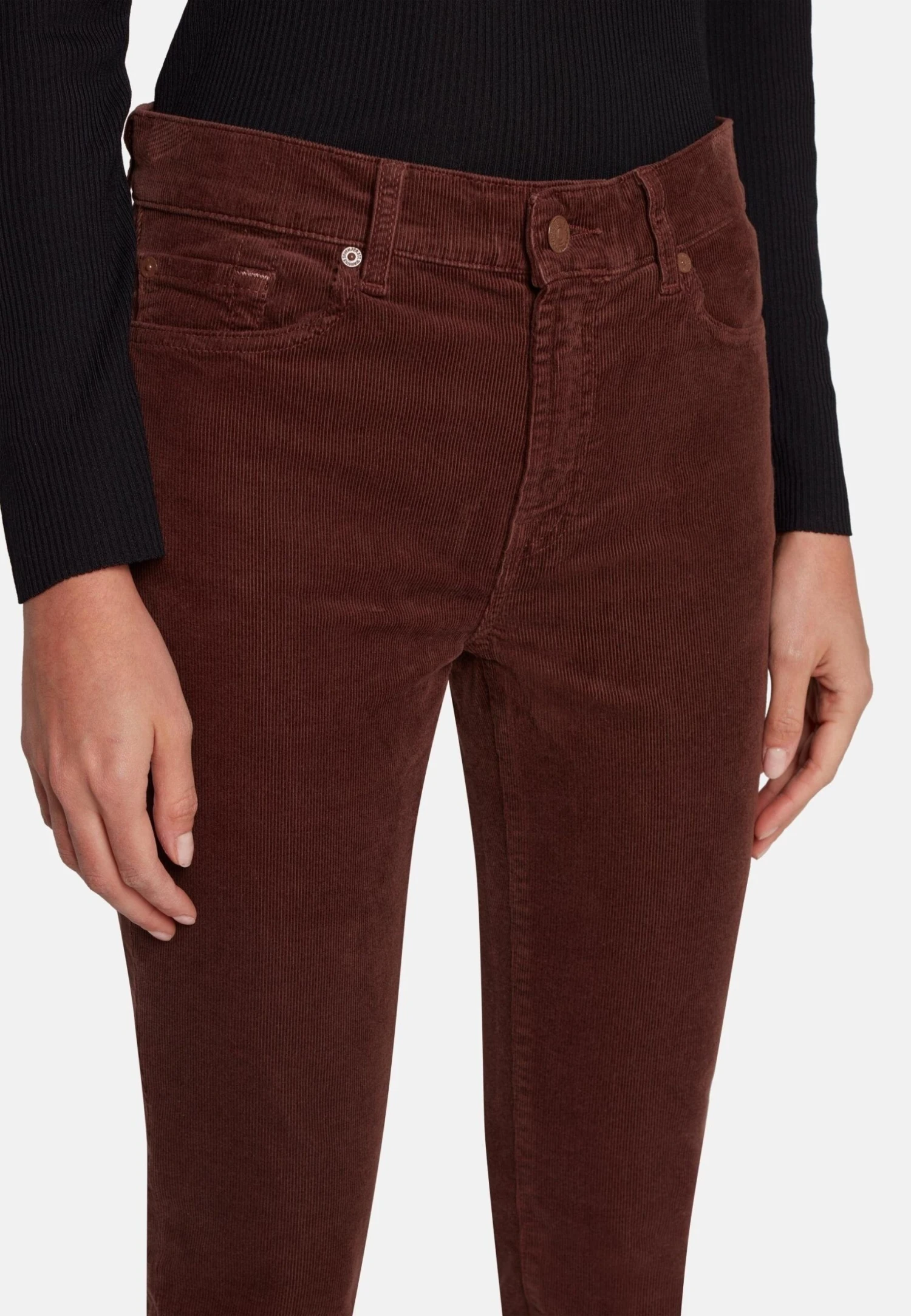 7 For All Mankind Slim Fit Roxanne - Pantalon Classique - Brown 4 7 For All Mankind Slim Fit Roxanne - Pantalon Classique - Brown – Image 4