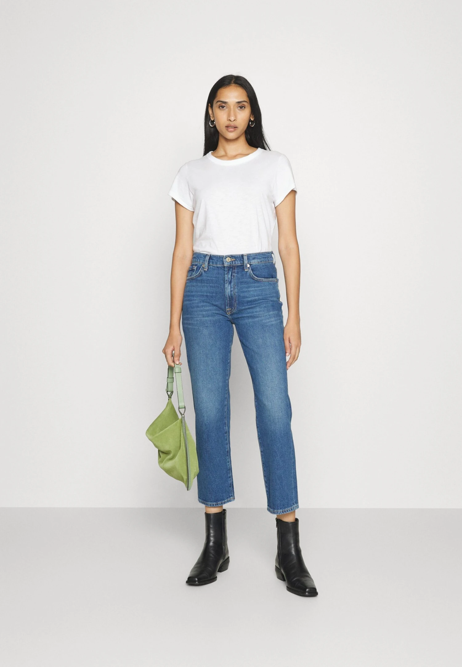 7 For All Mankind Logan Stovepipe Explorer - Jean Droit - Blue 2 7 For All Mankind Logan Stovepipe Explorer - Jean Droit - Blue – Image 2