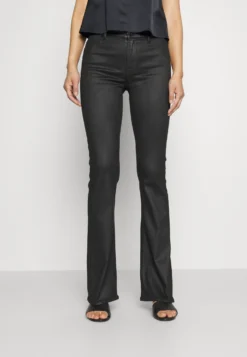 7 For All Mankind Coated Illusion - Jean Bootcut - Black