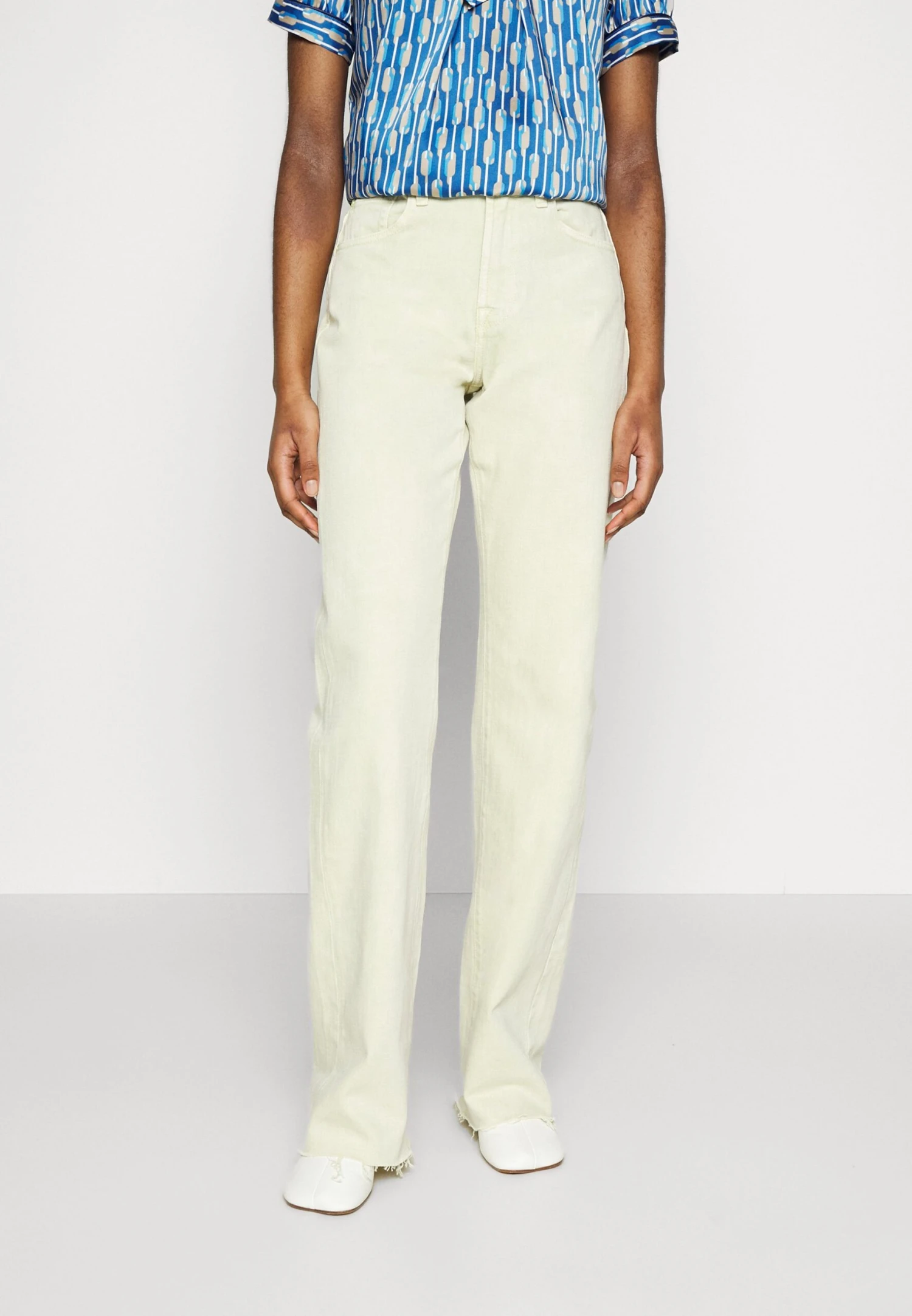 7 For All Mankind Tess Trouser Mankind - Pantalon Classique - Yellow 1 7 For All Mankind Tess Trouser Mankind - Pantalon Classique - Yellow