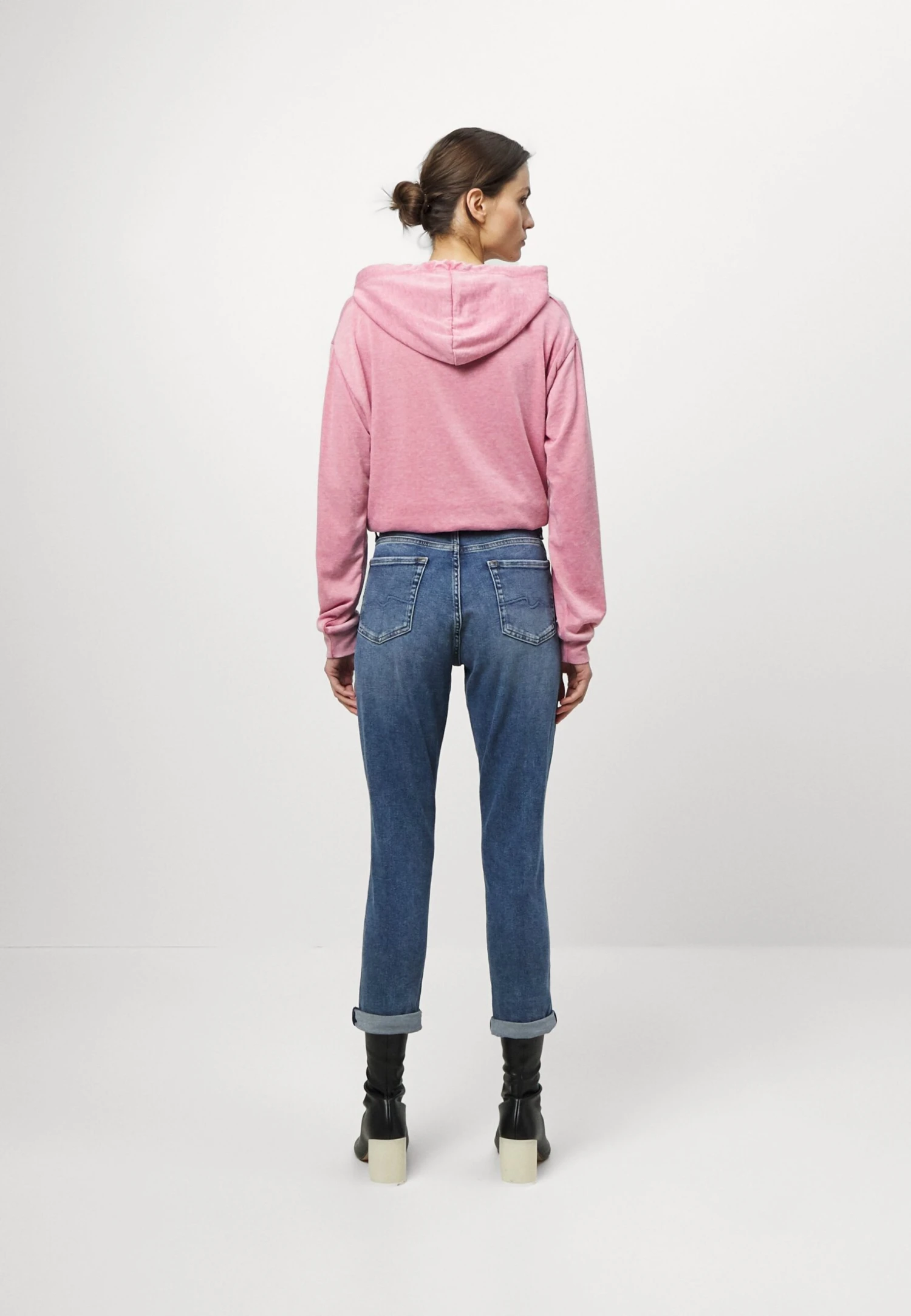 7 For All Mankind Josefina Luxe Vintage Impulse - Jean Droit - Mid Blue 3 7 For All Mankind Josefina Luxe Vintage Impulse - Jean Droit - Mid Blue – Image 3