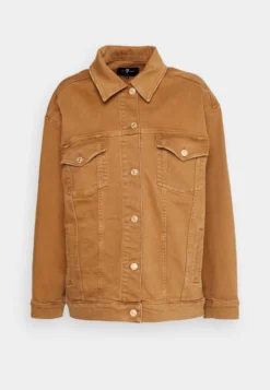 7 For All Mankind Easy Trucker - Veste En Jean - Orange -7 For All Mankind 6ba60b14f5104163851a9d5adb82175a scaled