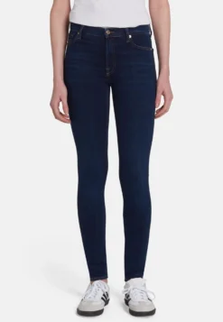 7 For All Mankind Skinny Fit Hw - Jeans Skinny - Dark Blue