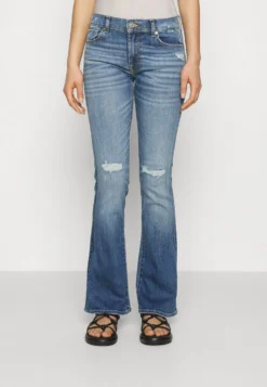 7 For All Mankind Bootcut Tailorless Engage - Jean Bootcut - Blue Denim