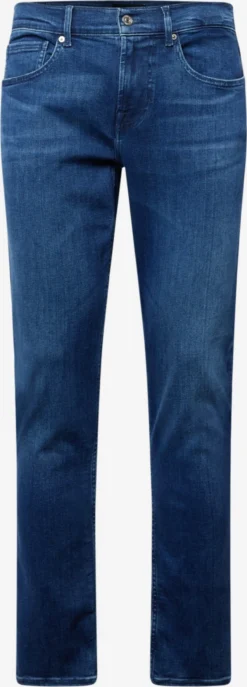 7 For All Mankind Tapered Effilé Jean Homme Bleu