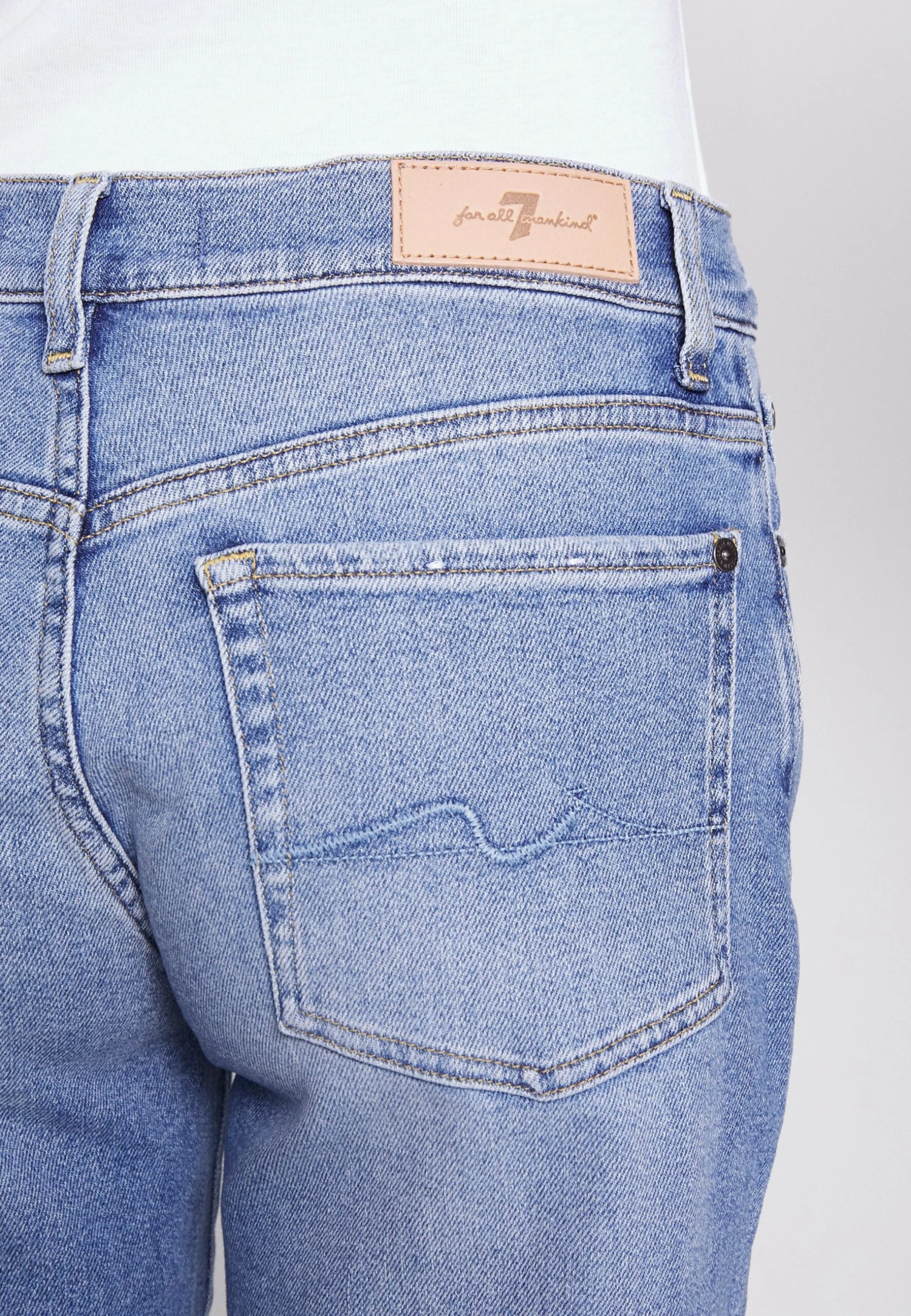 7 For All Mankind Ellie Straight Luxvinleg - Jean Droit - Light Blue 5 7 For All Mankind Ellie Straight Luxvinleg - Jean Droit - Light Blue – Image 5