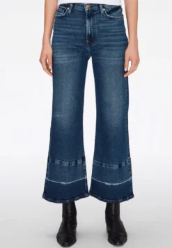 7 For All Mankind The Cropped Jo - Jean Flare - Dark Blue