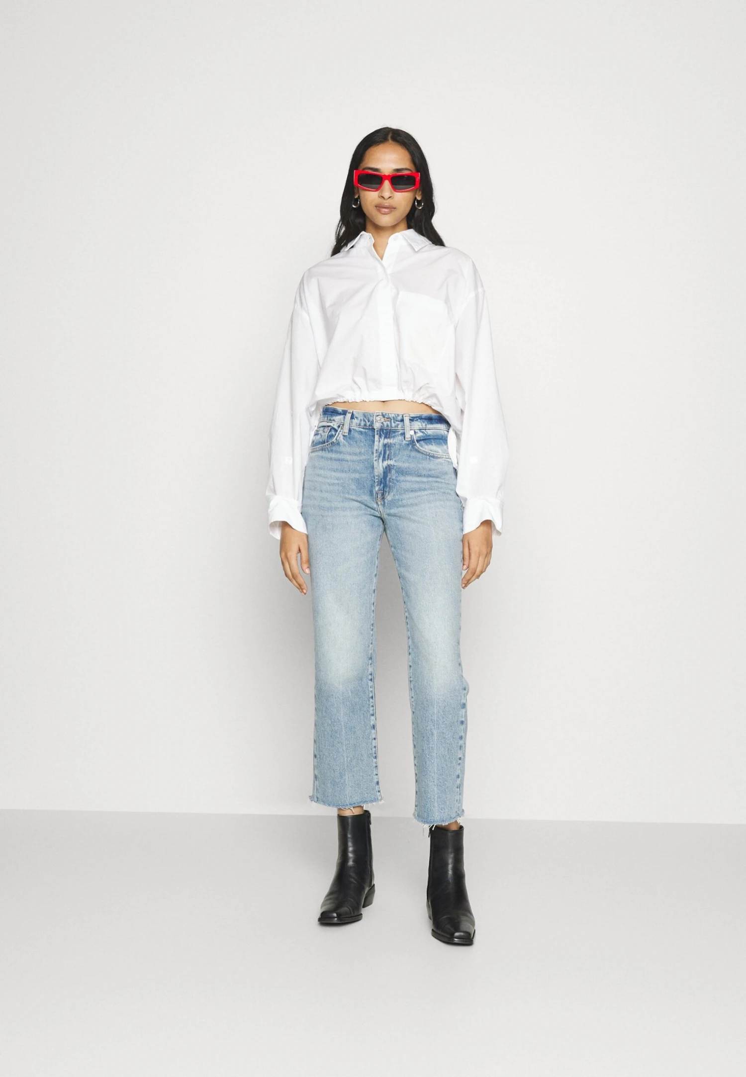 7 For All Mankind Logan Stovepipe Ode To - Jean Droit - Light Blue 2 7 For All Mankind Logan Stovepipe Ode To - Jean Droit - Light Blue – Image 2