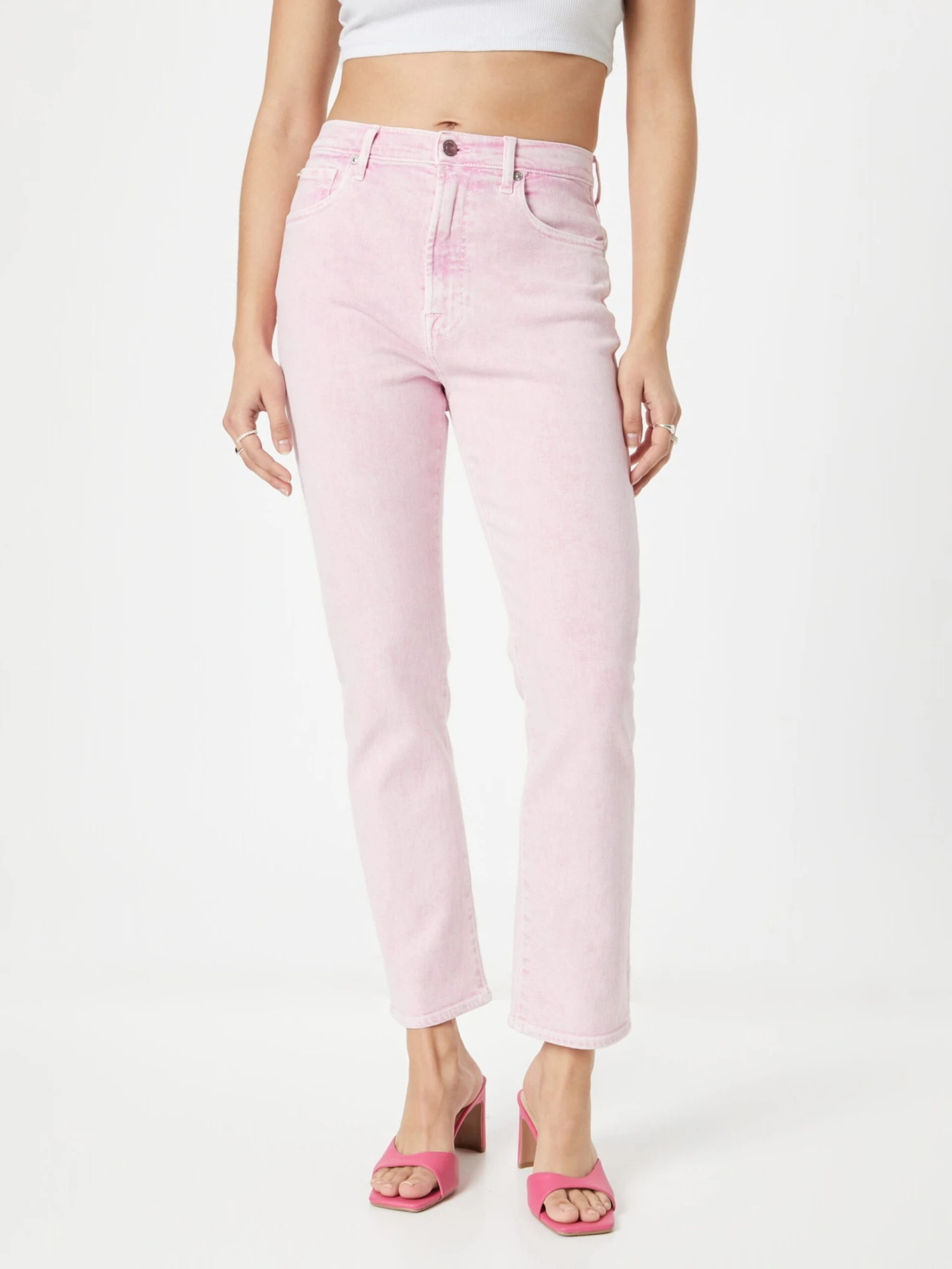 7 For All Mankind Droits Regular Jean Femme Rose 3 7 For All Mankind Droits Regular Jean Femme Rose – Image 3