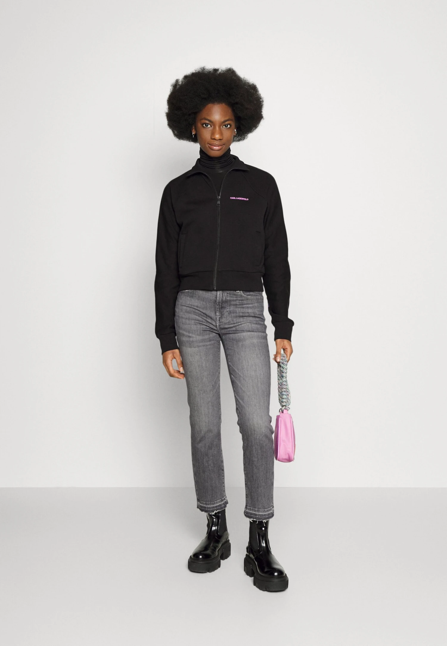 7 For All Mankind The Crop Soho - Jean Droit - Grey 2 7 For All Mankind The Crop Soho - Jean Droit - Grey – Image 2