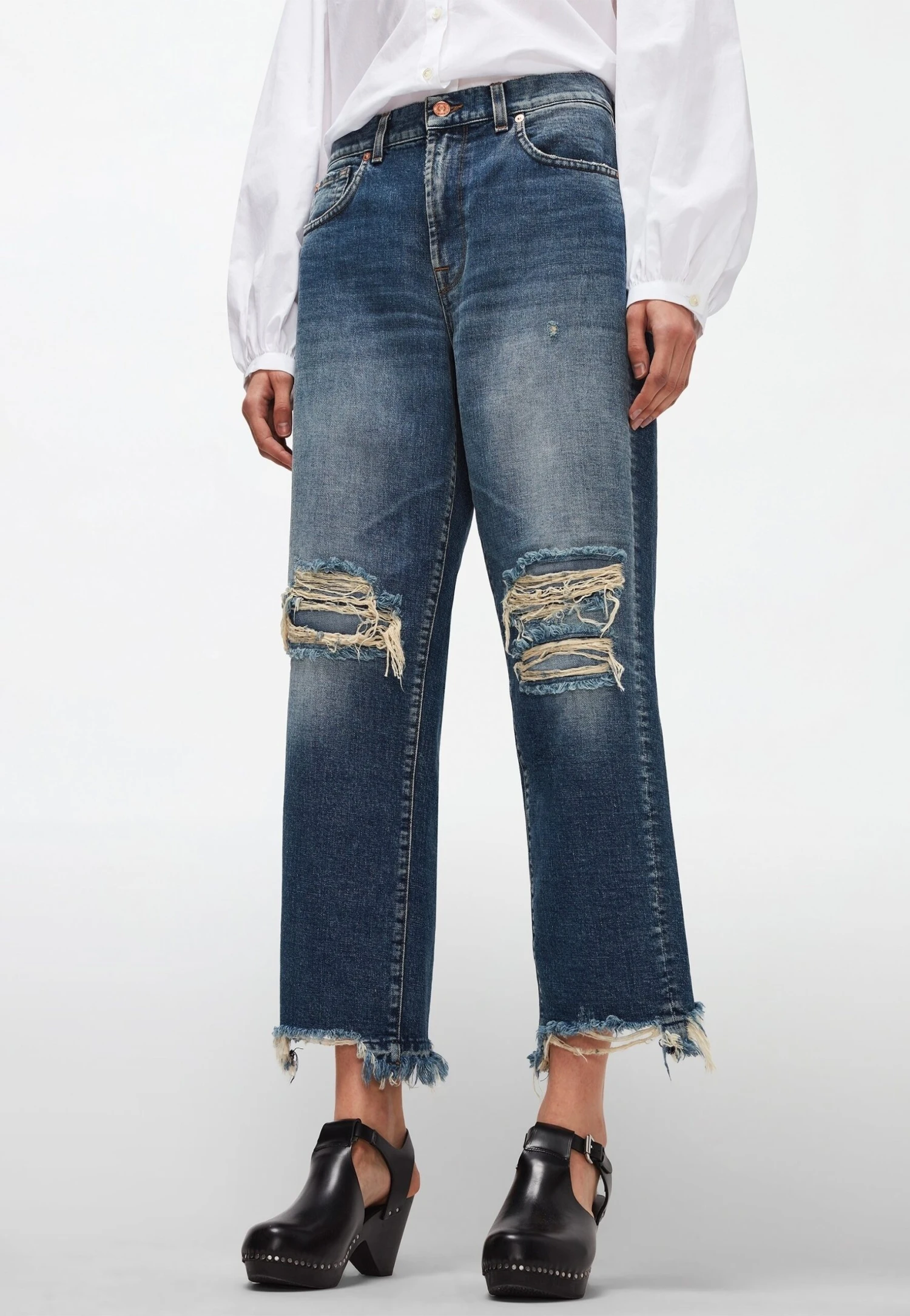 7 For All Mankind Jean Flare - Light Blue 4 7 For All Mankind Jean Flare - Light Blue – Image 4