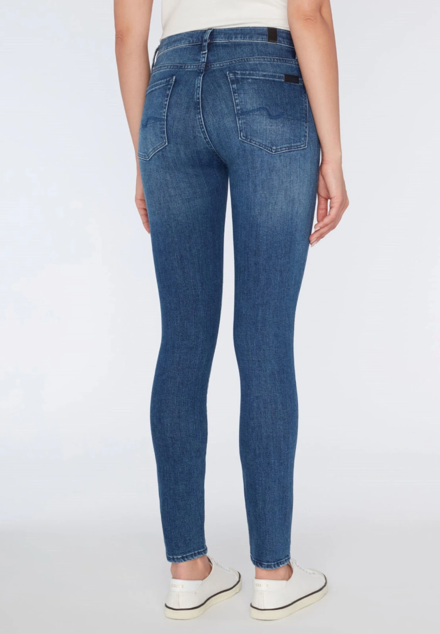 7 For All Mankind Sliilladv - Jeans Skinny - Mid Blue 3 7 For All Mankind Sliilladv - Jeans Skinny - Mid Blue – Image 3