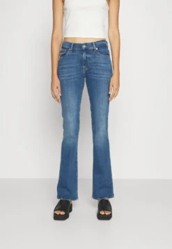 7 For All Mankind Illusion Outer - Jean Bootcut - Mid Blue