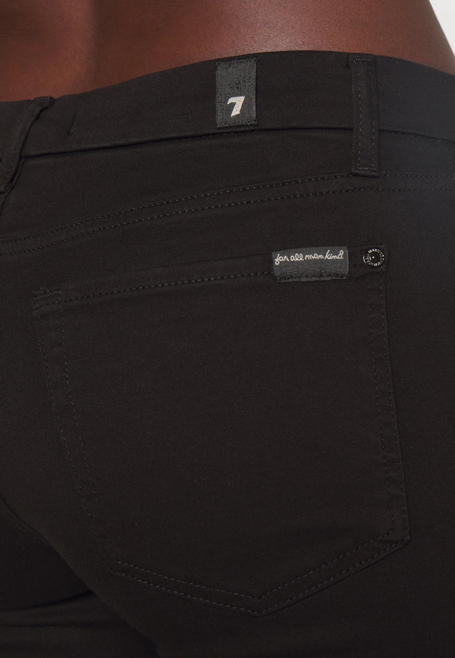 7 For All Mankind The Ankle Skinny Bair Eco Rinsed - Jeans Skinny - Black 6 7 For All Mankind The Ankle Skinny Bair Eco Rinsed - Jeans Skinny - Black – Image 6