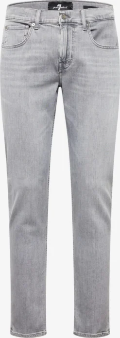 7 For All Mankind Droits Regular Jean Homme Gris