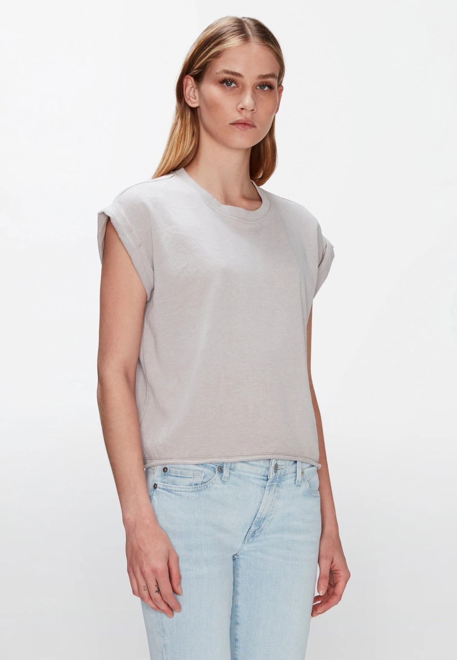 7 For All Mankind T-Shirt Basique - Grey 1 7 For All Mankind T-Shirt Basique - Grey