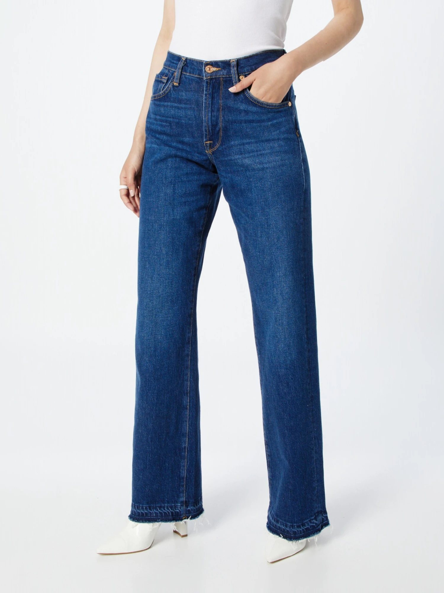 7 For All Mankind Droits Regular Jean TESS Femme Bleu 3 7 For All Mankind Droits Regular Jean TESS Femme Bleu – Image 3
