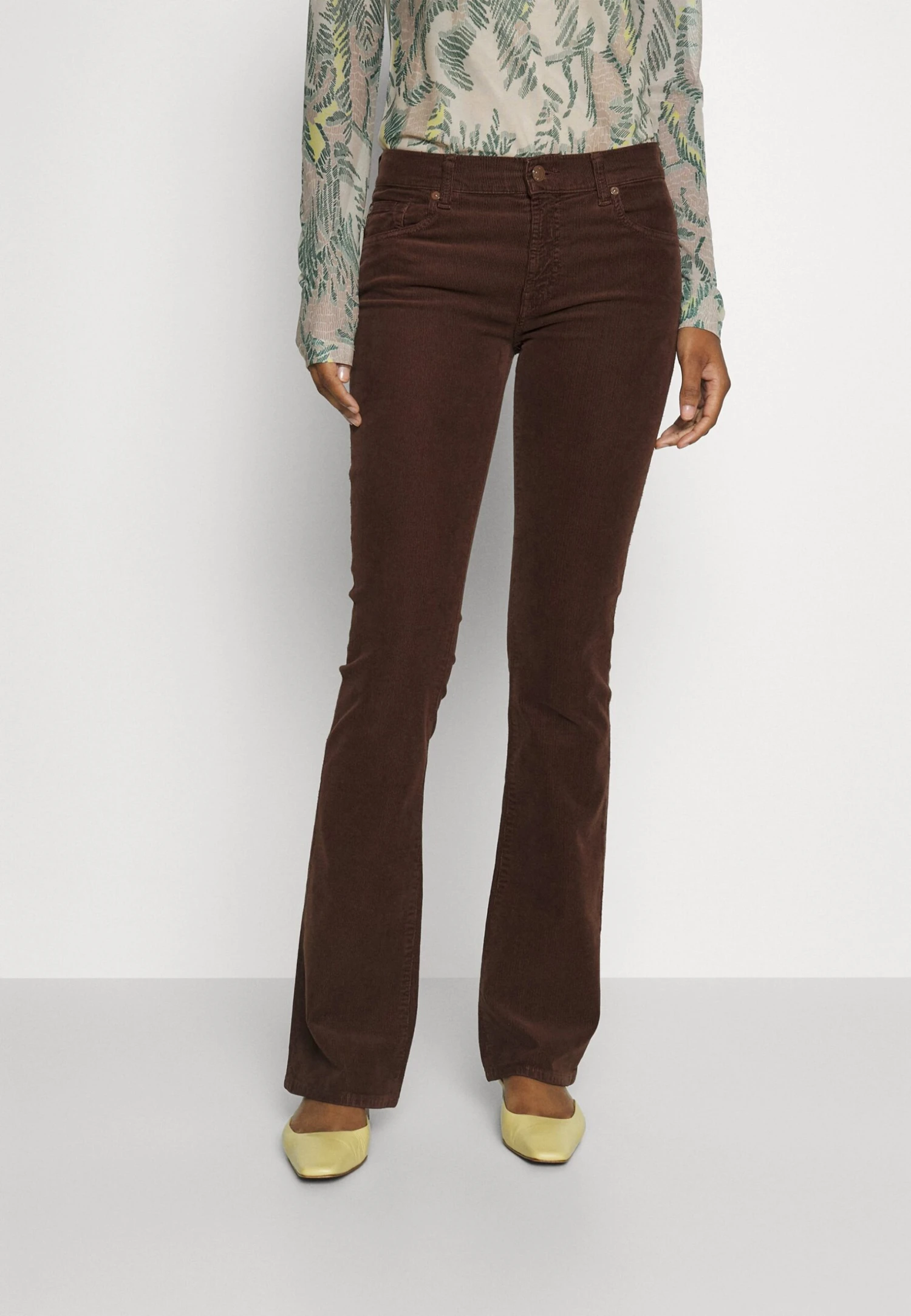 7 For All Mankind Bootcut - Pantalon Classique - Brown 1 7 For All Mankind Bootcut - Pantalon Classique - Brown