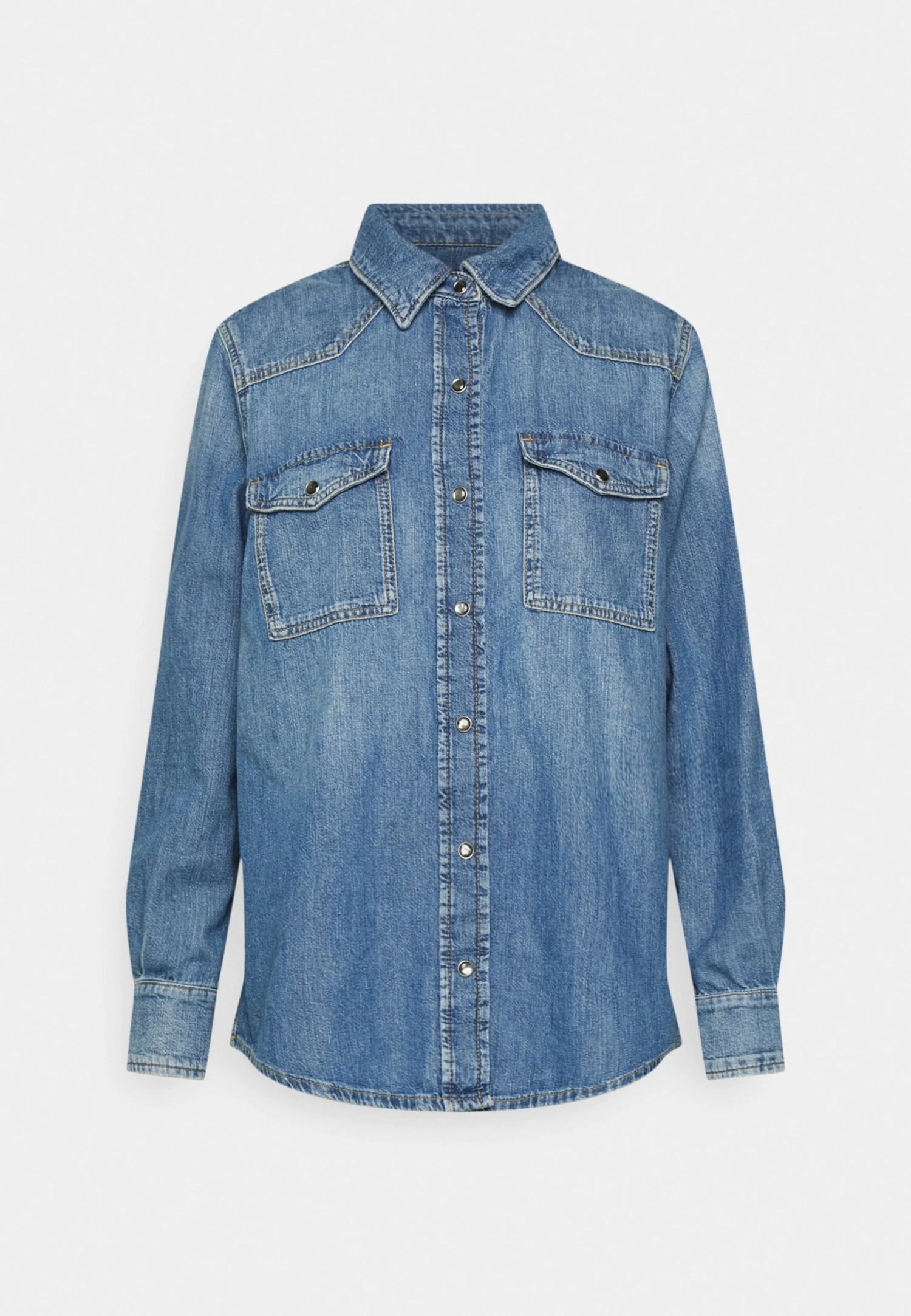 7 For All Mankind Emilia Clear Day - Chemisier - Mid Blue 7 7 For All Mankind Emilia Clear Day - Chemisier - Mid Blue – Image 7