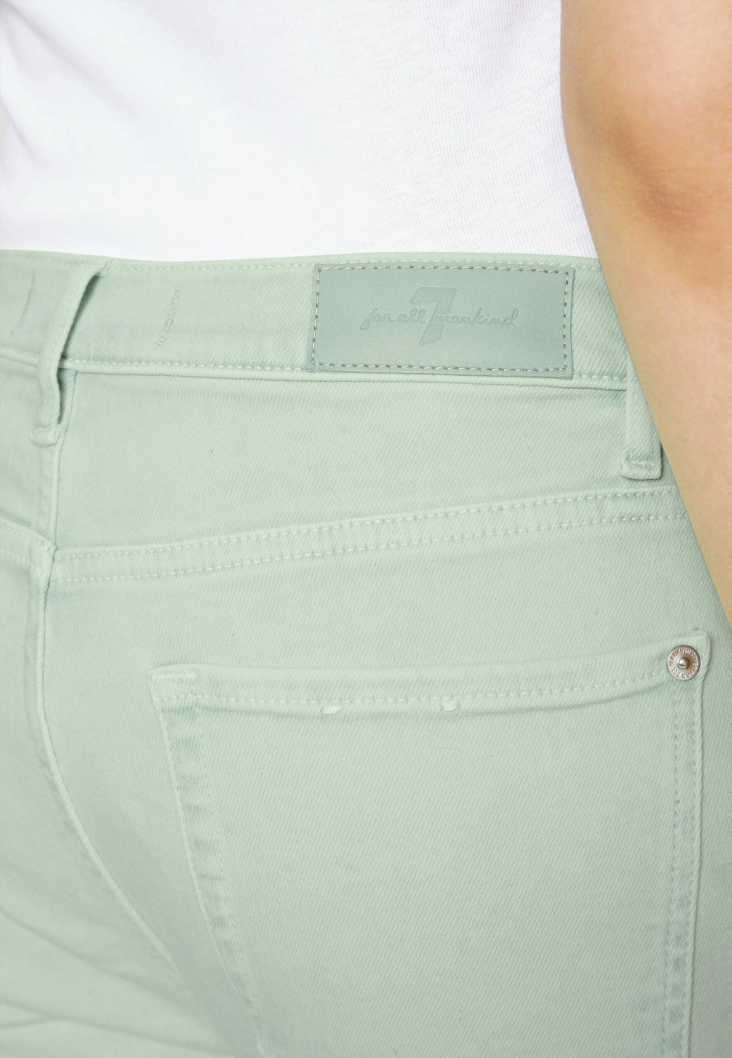 7 For All Mankind Easy Slim Ankle - Jean Slim - Green 5 7 For All Mankind Easy Slim Ankle - Jean Slim - Green – Image 5