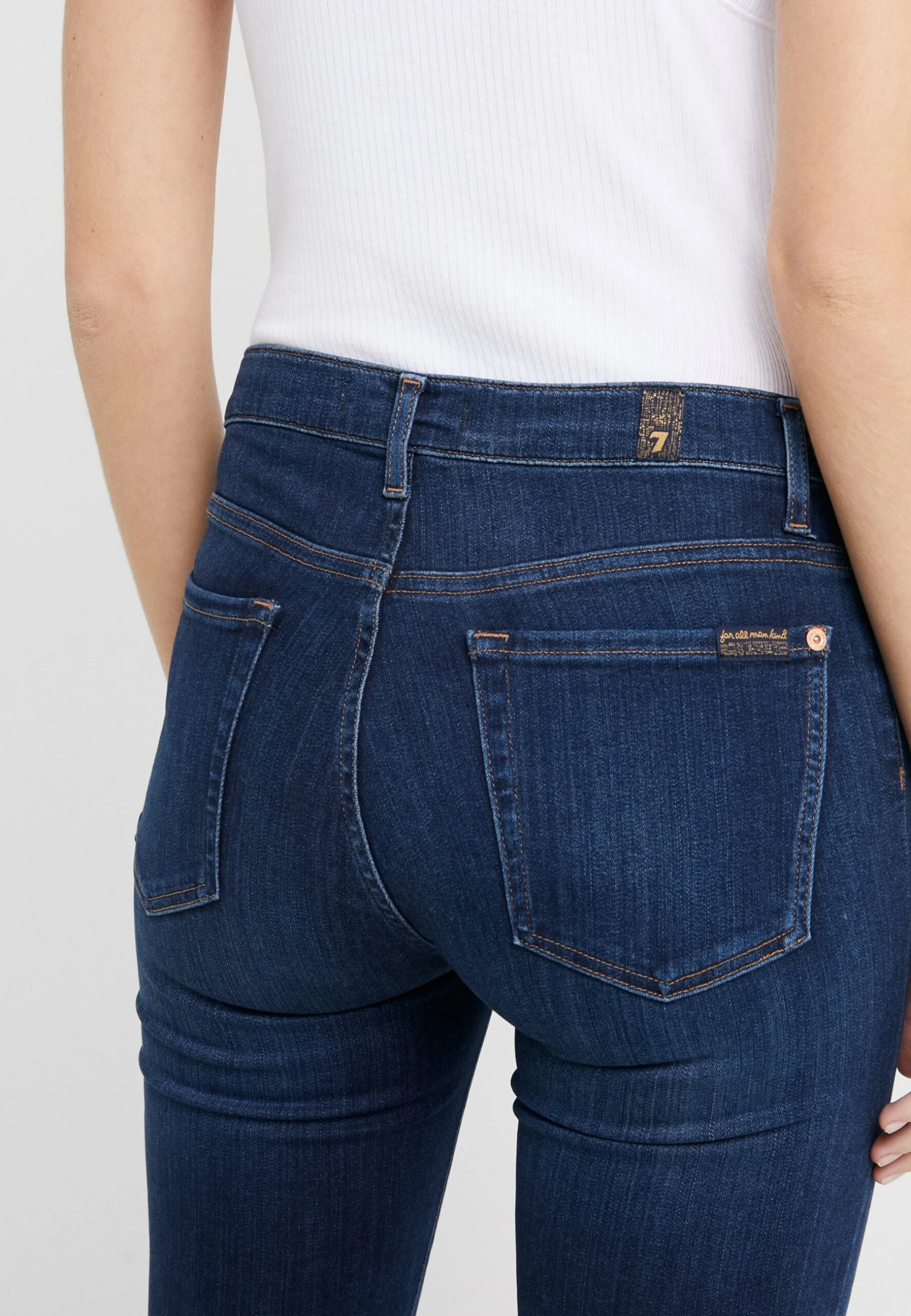 7 For All Mankind Illusion Luxe Lovestory - Jeans Skinny - Mid Blue 6 7 For All Mankind Illusion Luxe Lovestory - Jeans Skinny - Mid Blue – Image 6