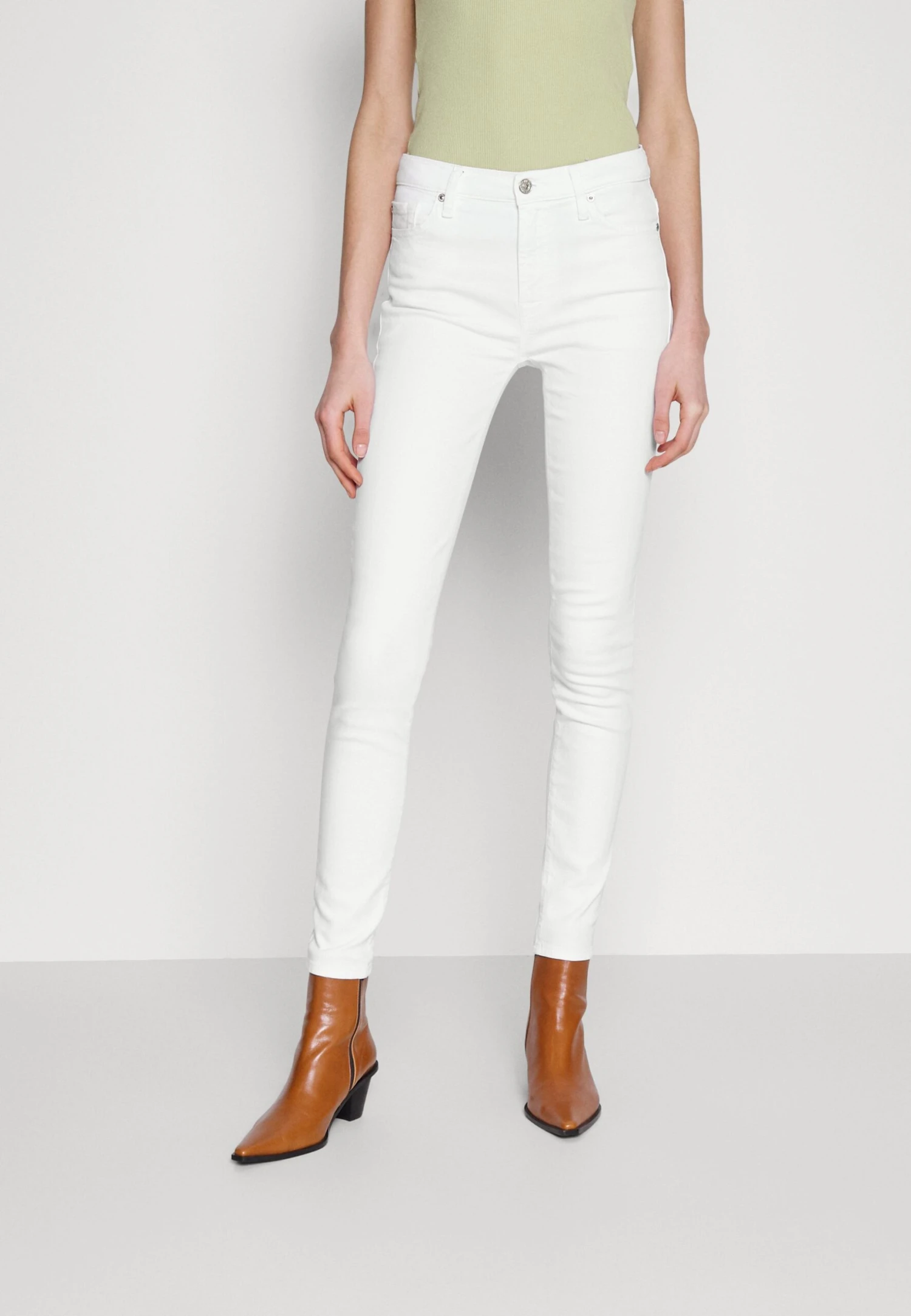 7 For All Mankind Optic - Jeans Skinny - White 1 7 For All Mankind Optic - Jeans Skinny - White