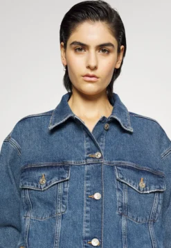 7 For All Mankind Easy Trucker Blaze - Veste En Jean - Mid Blue -7 For All Mankind 858f65b0274b4c4dbdf421a02b8776f1 scaled