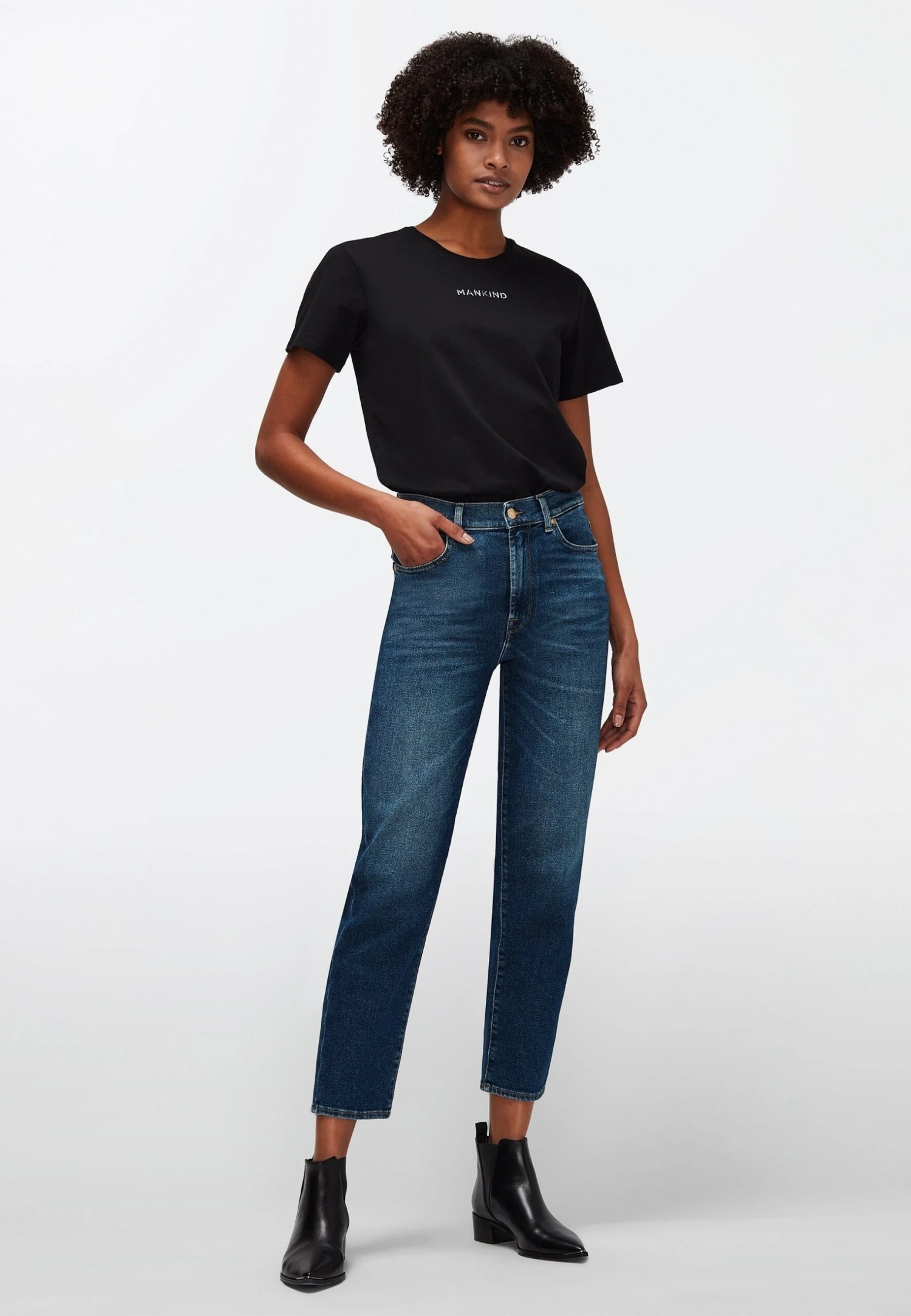 7 For All Mankind Jean Slim - Mid Blue 2 7 For All Mankind Jean Slim - Mid Blue – Image 2
