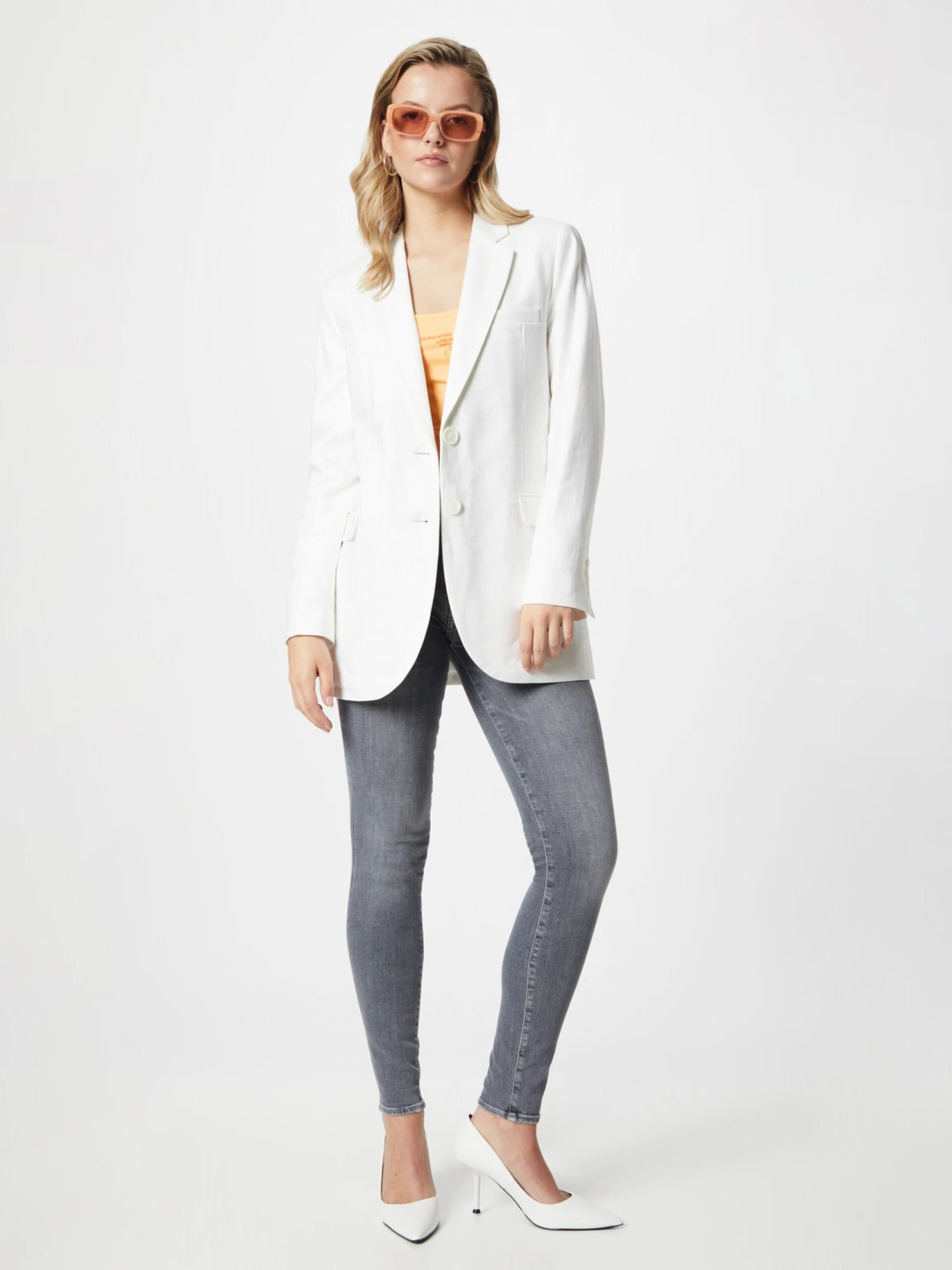 7 For All Mankind Jeans Skinny Jean SliIl Femme Gris 5 7 For All Mankind Jeans Skinny Jean SliIl Femme Gris – Image 5