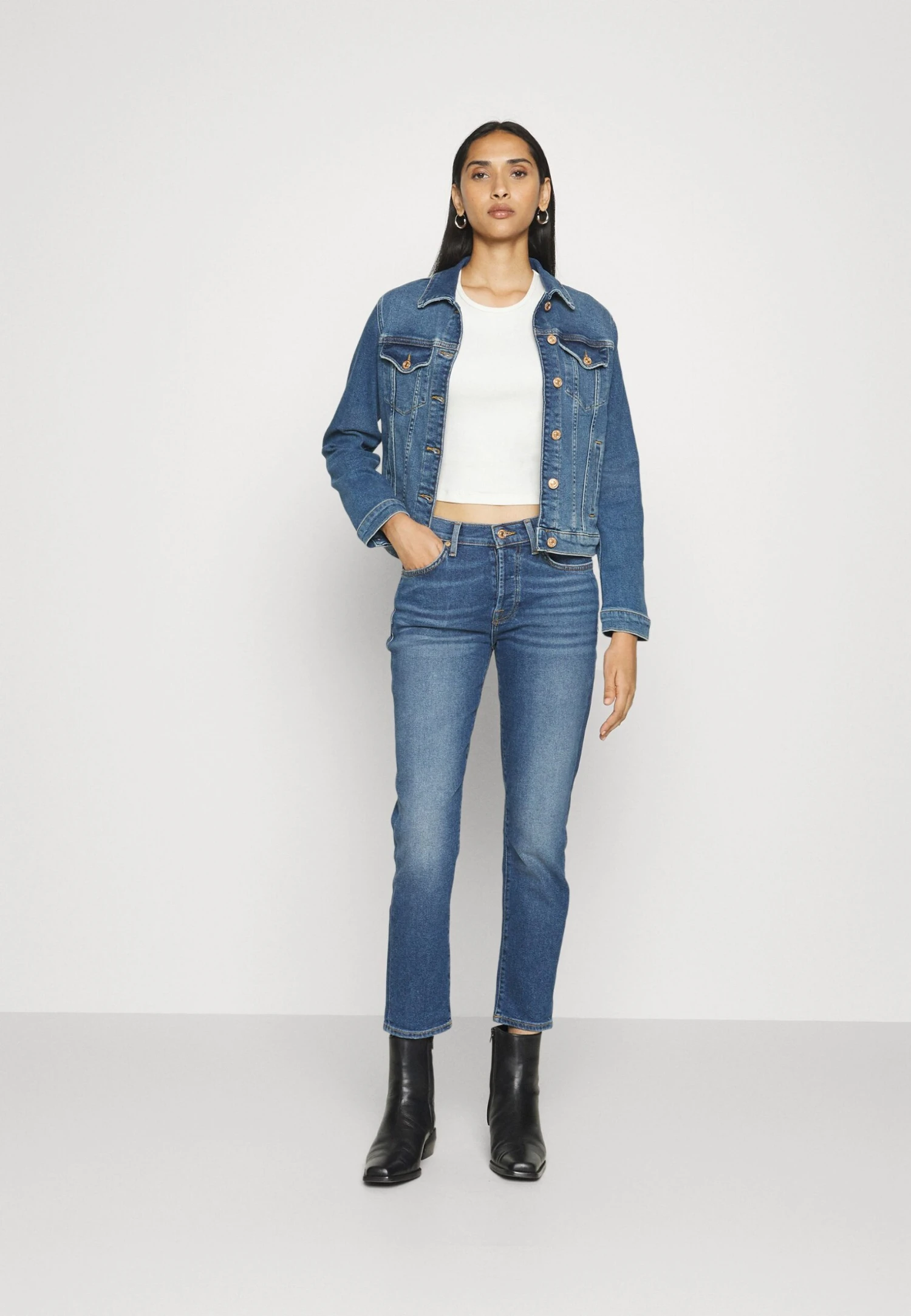 7 For All Mankind Josefina Luxvinblu - Jean Slim - Dark Blue 2 7 For All Mankind Josefina Luxvinblu - Jean Slim - Dark Blue – Image 2