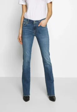 7 For All Mankind Jean Bootcut - Blue Grey