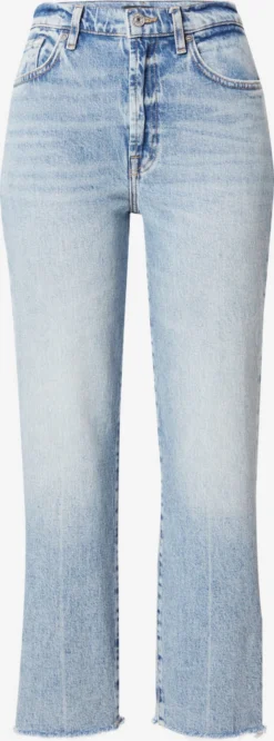 7 For All Mankind Droits Regular Jean LOGAN Femme Bleu