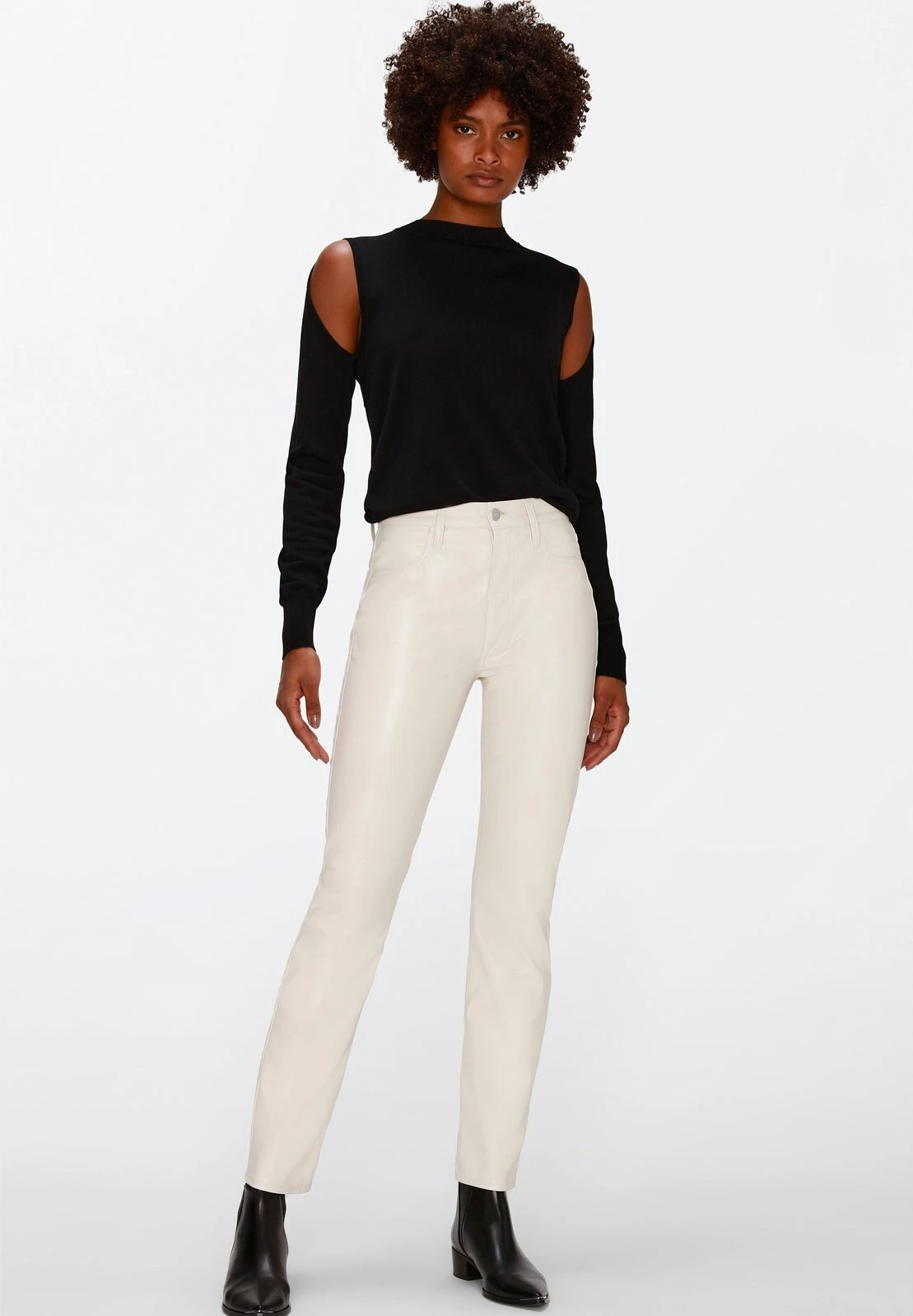 7 For All Mankind Easy Vegan - Pantalon Classique - White 2 7 For All Mankind Easy Vegan - Pantalon Classique - White – Image 2