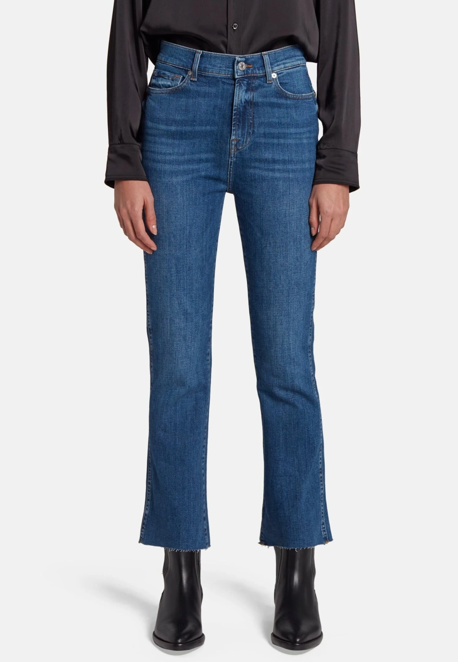 7 For All Mankind Fit Hw Kick - Jean Bootcut - Mid Blue 1 7 For All Mankind Fit Hw Kick - Jean Bootcut - Mid Blue