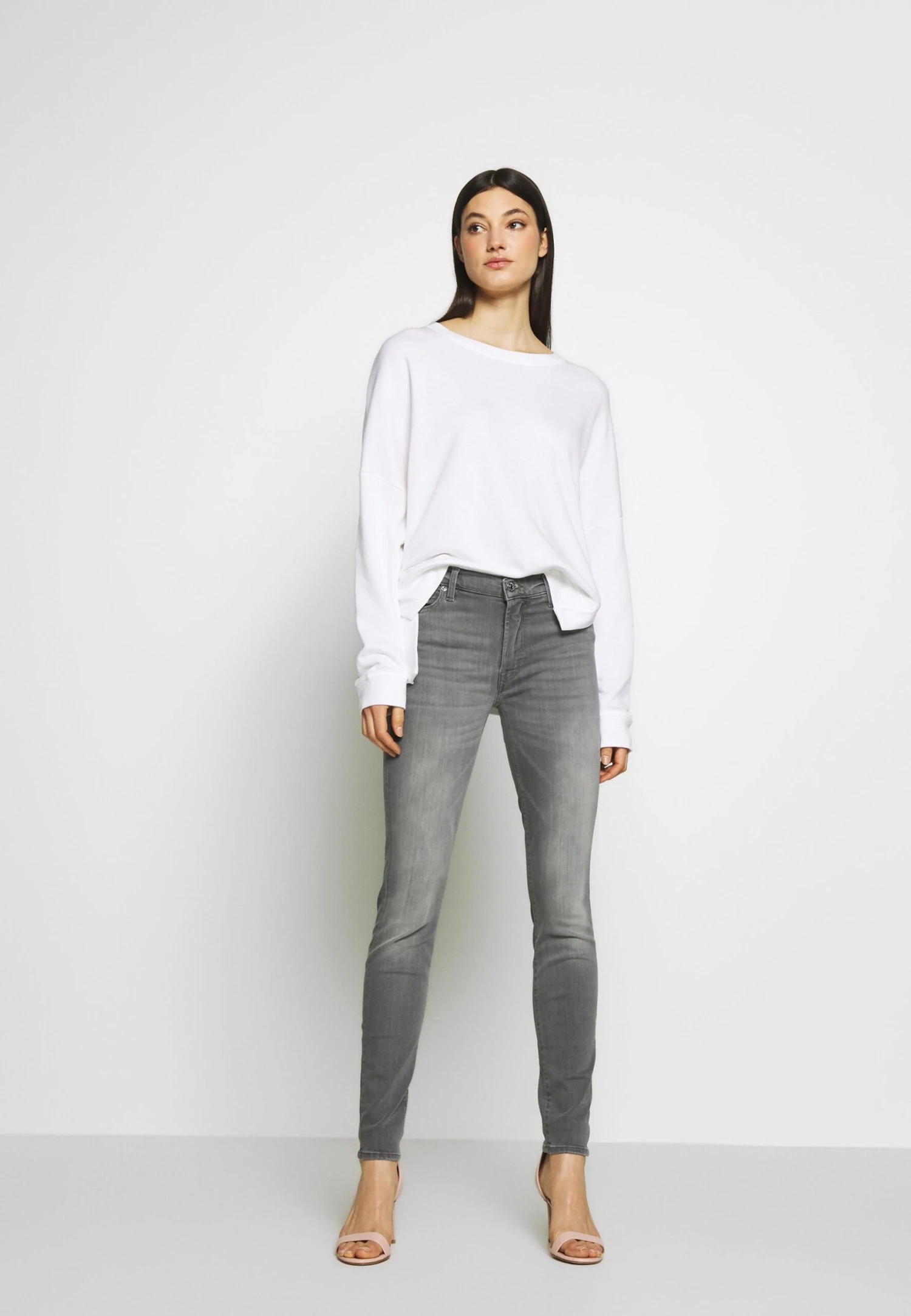 7 For All Mankind Illusion Luxe Bliss - Jeans Skinny - Grey 2 7 For All Mankind Illusion Luxe Bliss - Jeans Skinny - Grey – Image 2