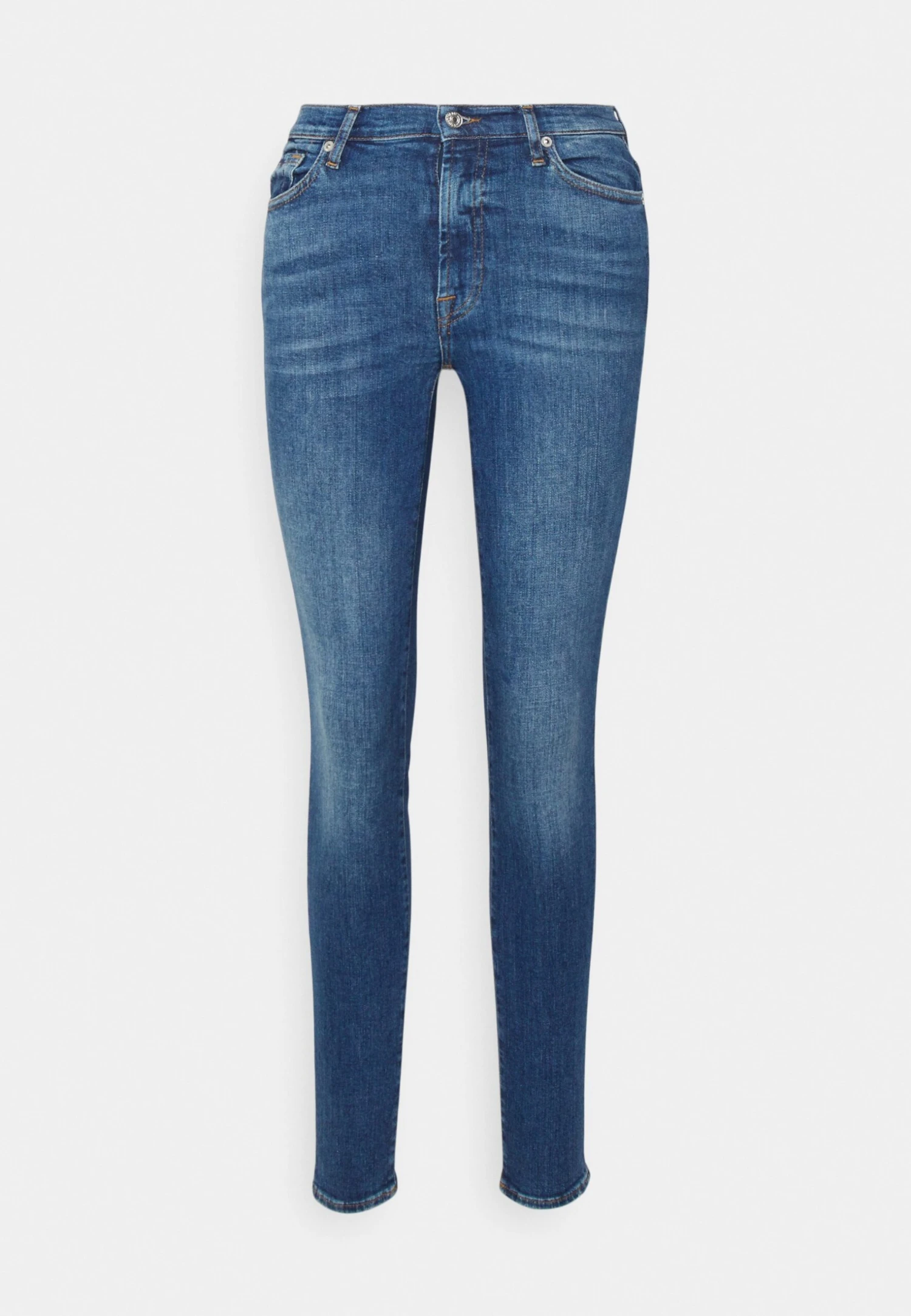 7 For All Mankind Hw Skinny Slim Illusion Outer - Jeans Skinny - Mid Blue 5 7 For All Mankind Hw Skinny Slim Illusion Outer - Jeans Skinny - Mid Blue – Image 5