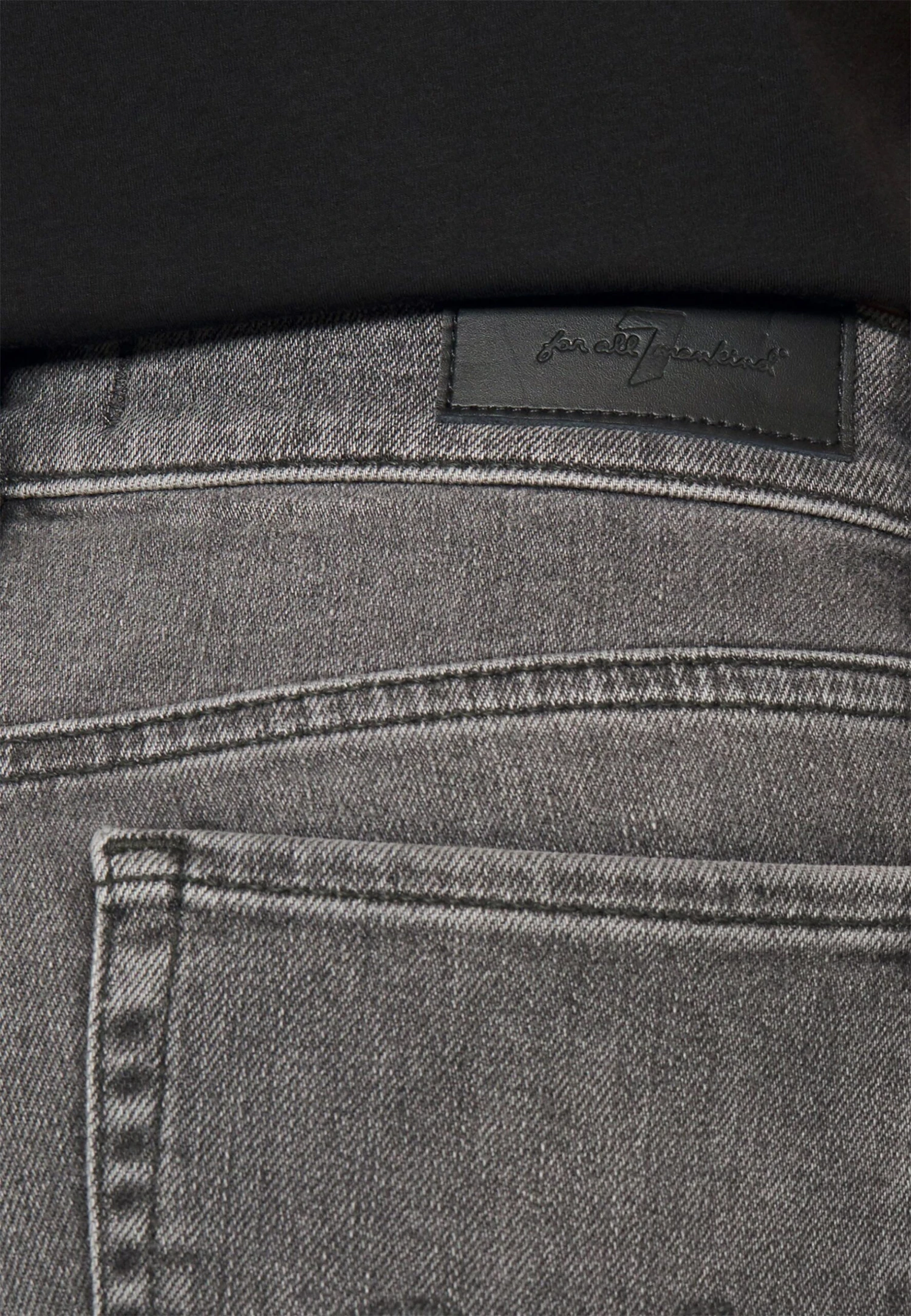 7 For All Mankind Roxanne Luxe Vintage Courage - Jean Slim - Black 6 7 For All Mankind Roxanne Luxe Vintage Courage - Jean Slim - Black – Image 6